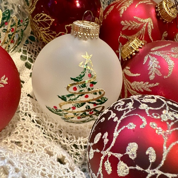 Christmas by Krebs Vintage Handmade Assortment Glass Blown Ornaments lot of 16 - Picture 2 of 16